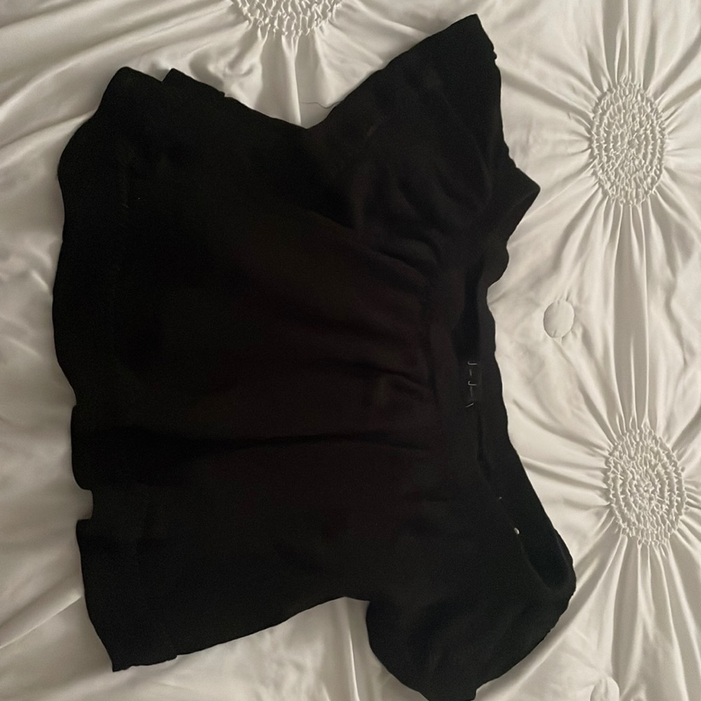 Black crop top off the shoulder top